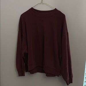 Burgundy Oversized Sweatshirt